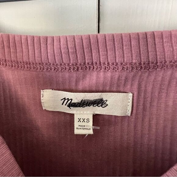 NWT Madewell The Tailored Crop Tank in Sleekhold in Pink - Picture 8 of 9